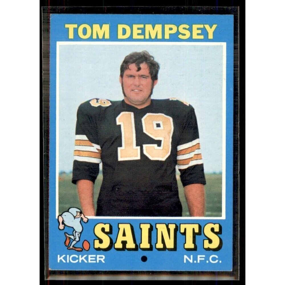 1971 Topps Tom Dempsey New Orleans Saints #5